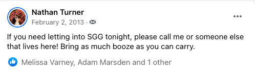 Facebook post