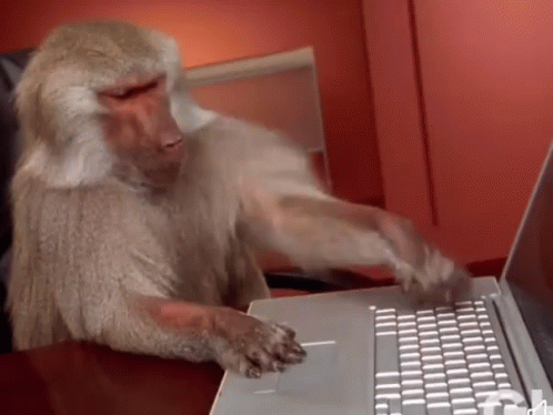 Monkey typing