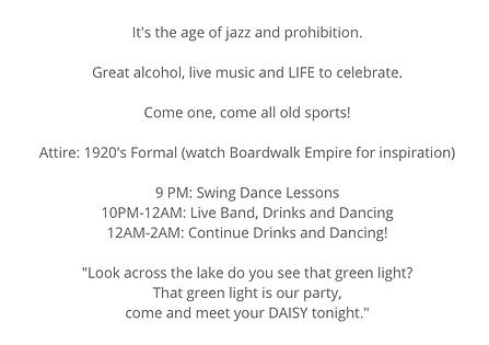 Party invite details